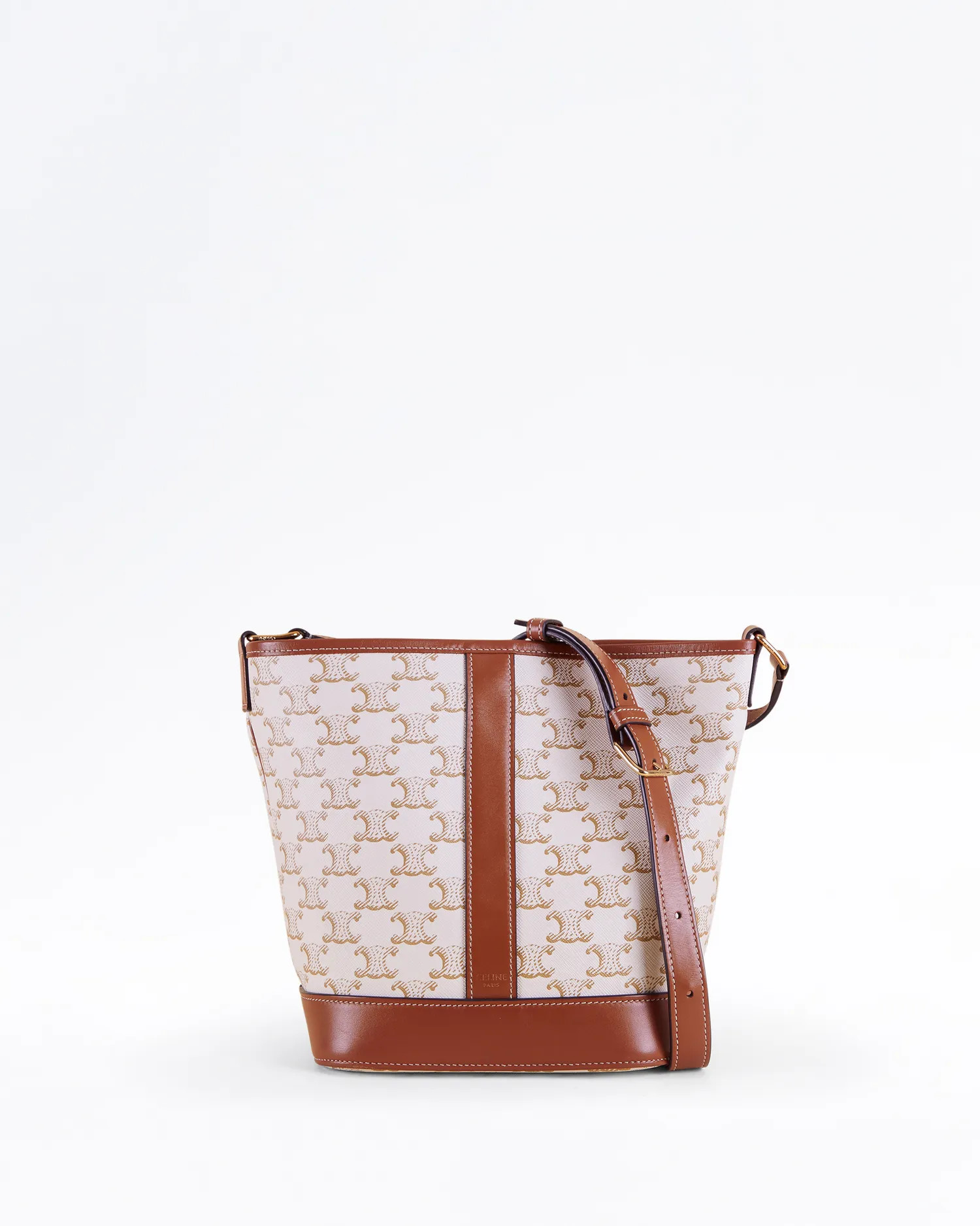 Canvas Triomphe Small Bucket Bag | Vivrelle