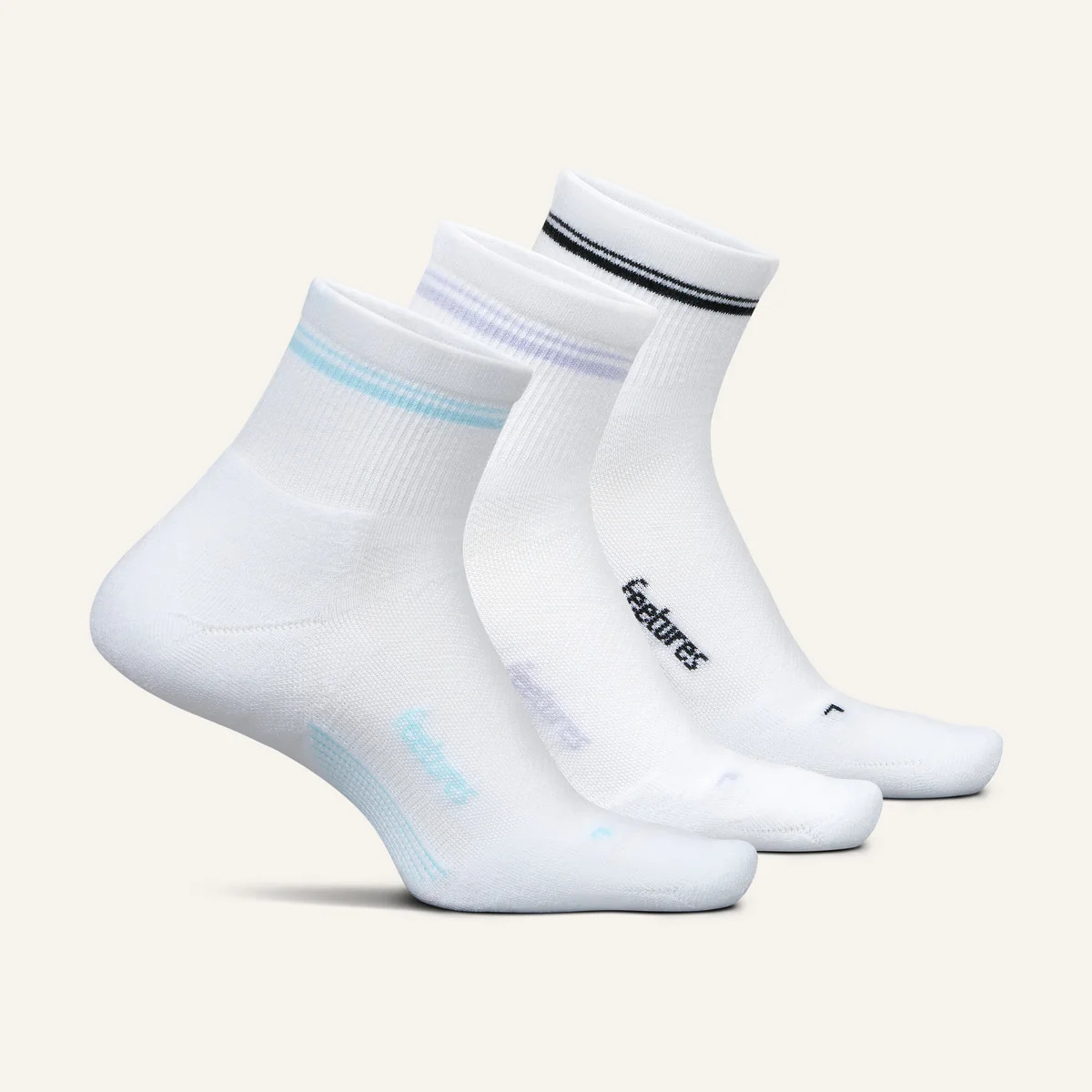Elite Max Cushion Quarter Limited Edition Stripe 3 Pack | Feetures