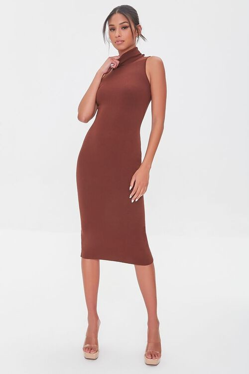 Ribbed Knit Turtleneck Dress | Forever 21 (US)