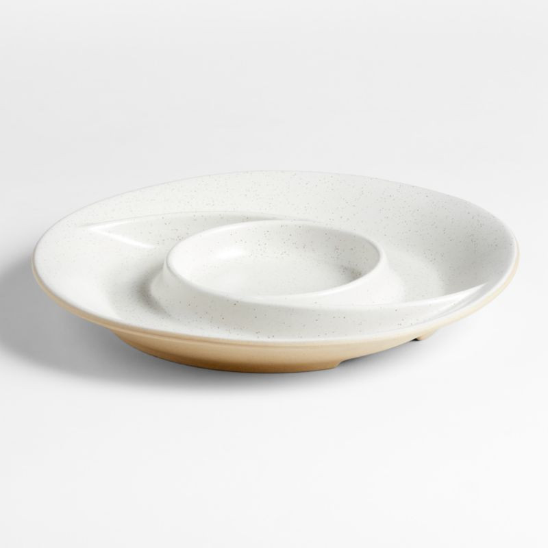 Poppy Recycled Clay Round Ceramic Serving Dish by Gaby Dalkin + Reviews | Crate & Barrel | Crate & Barrel