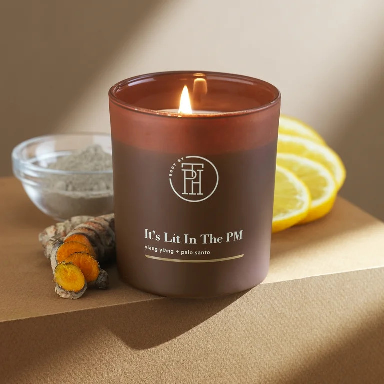 BODY by TPH It’s Lit In The PM Aromatherapy Scented Soy Wax Blend Stress Relief Candle with Yla... | Walmart (US)