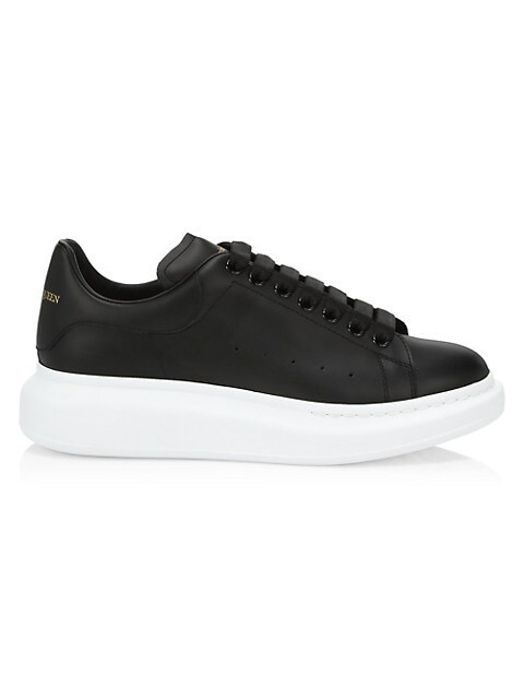 Oversized Leather Platform Sneakers | Saks Fifth Avenue