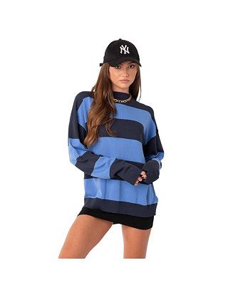 Edikted Women's Light Knitted Oversize Sweater With Stripes - Macy's | Macy's