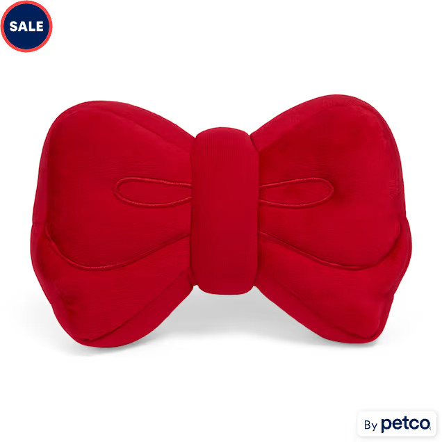 Merry Makings Red Bow Plush Dog Toy, Large | Petco