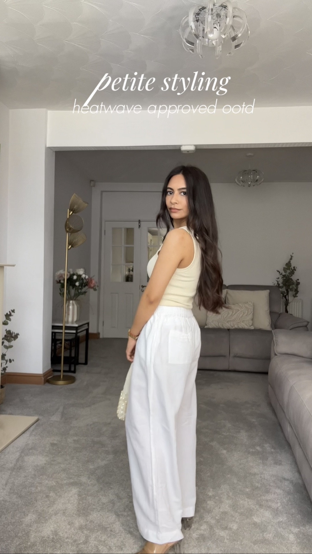 A heatwave calls for effortless outfits ☀️🤍 
Keeping it simple with breathable basics and wide-leg trousers that still elongate a petite frame.

Black tee @Zara 2335/299/800

#LTKuk #LTKsummer #LTKpetite