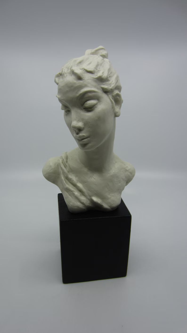 Vintage German Rosenthal white porcelain female bust Designer Lore Friedrich Gronau 1940s Head of... | Etsy (US)