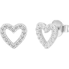 PAVOI 14K Gold Plated Sterling Silver Stud Earrings for Women | Dainty Geometrical Bar Triangle H... | Amazon (US)