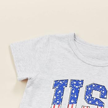 Twopumpkin 4th of July Baby Boy Outfit Toddler Fourth of July T Shirts Stars and Stripes Shorts R... | Amazon (US)
