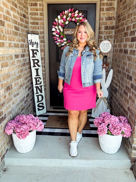 I’m wearing size xl in the denim jacket and size 16 in the dress. Shoes are tts and wide foot friendly. 

@macys
#sponsored #macyspartner

#LTKstyletip #LTKover40 #LTKmidsize