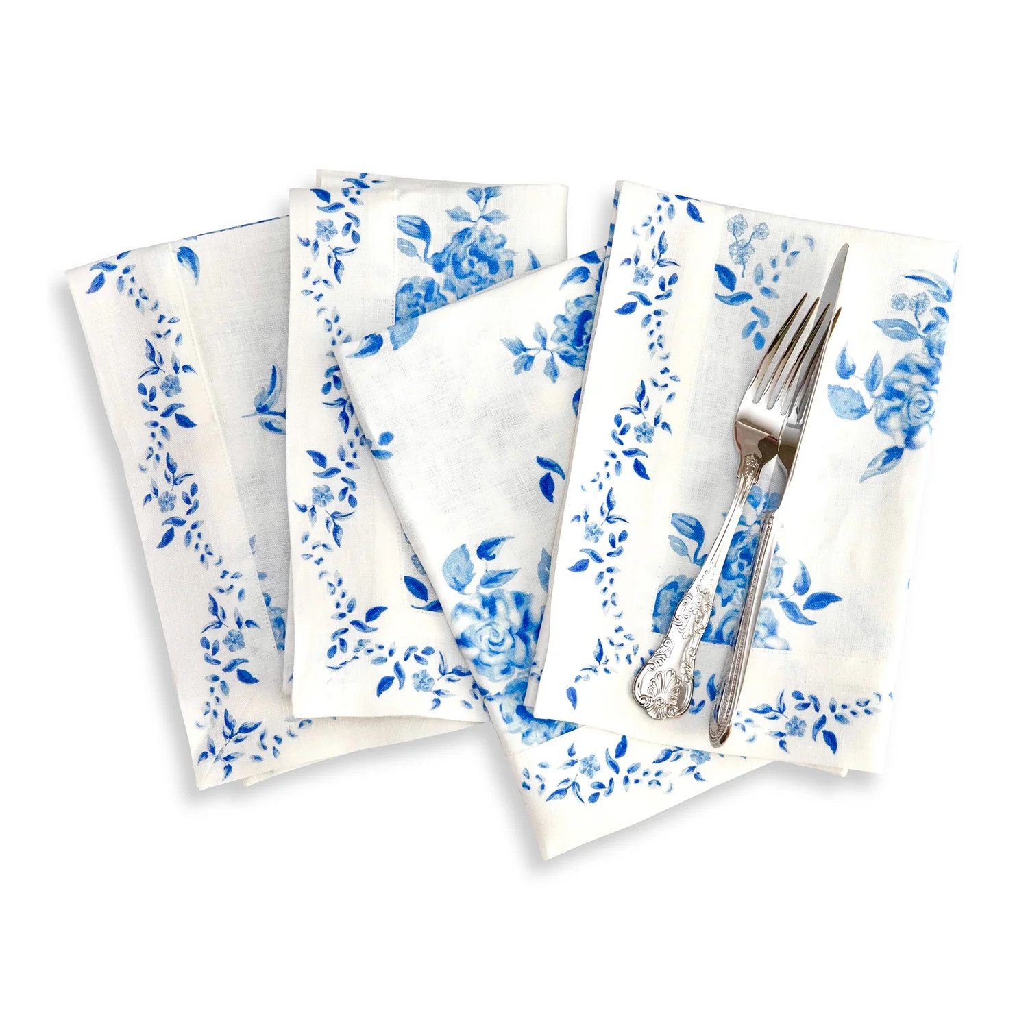 Jolie Fleur Napkins, Set of 4 | Solino Home
