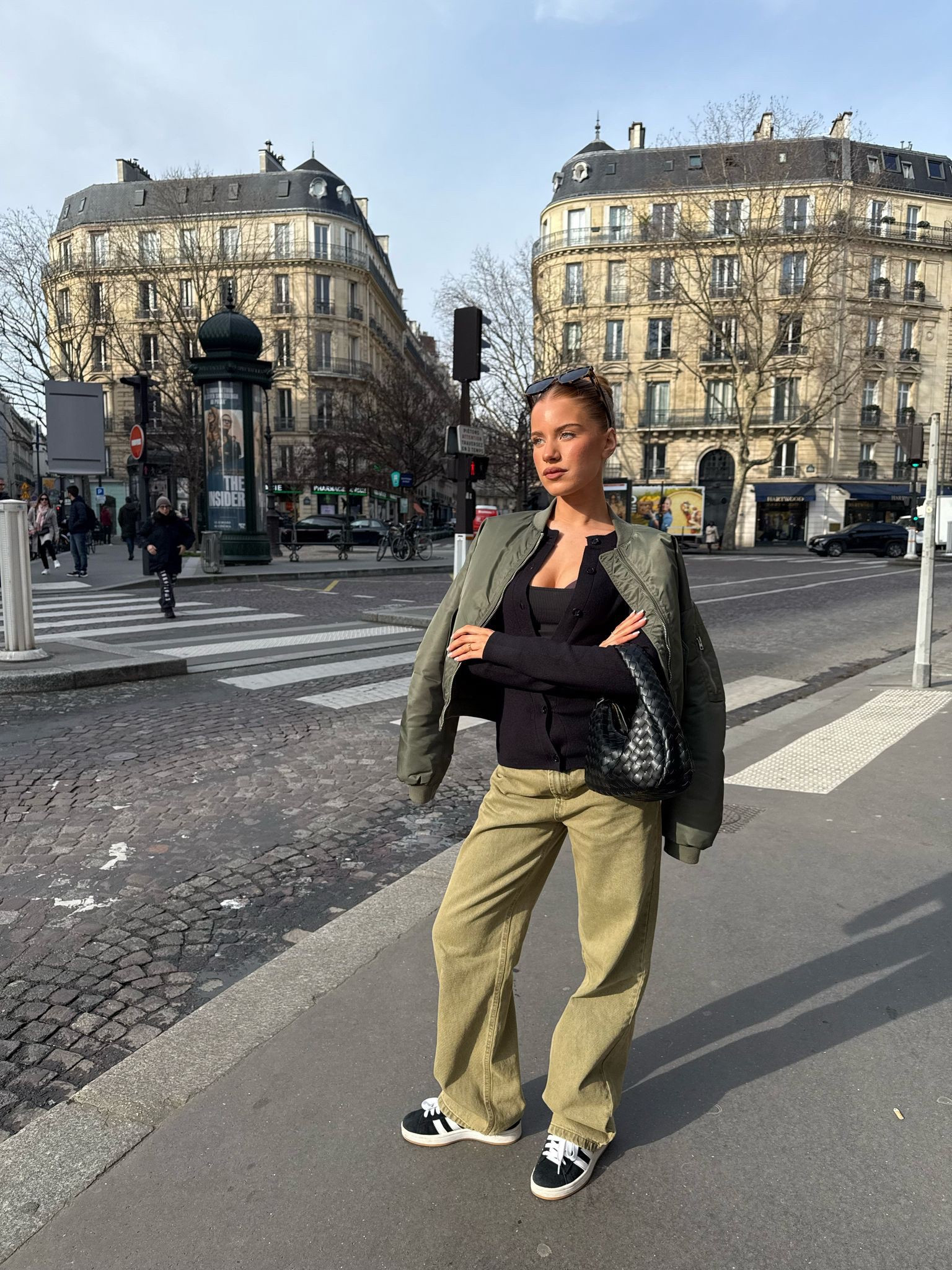 Bonjour 🤍

Primark green bomber jacket, ASOS green washed baggy jeans, Whitefox black button down t shirt, Adidas Campus trainers, black woven bag, city break, spring outfit 

#LTKeurope #LTKFashionMonth #LTKspring