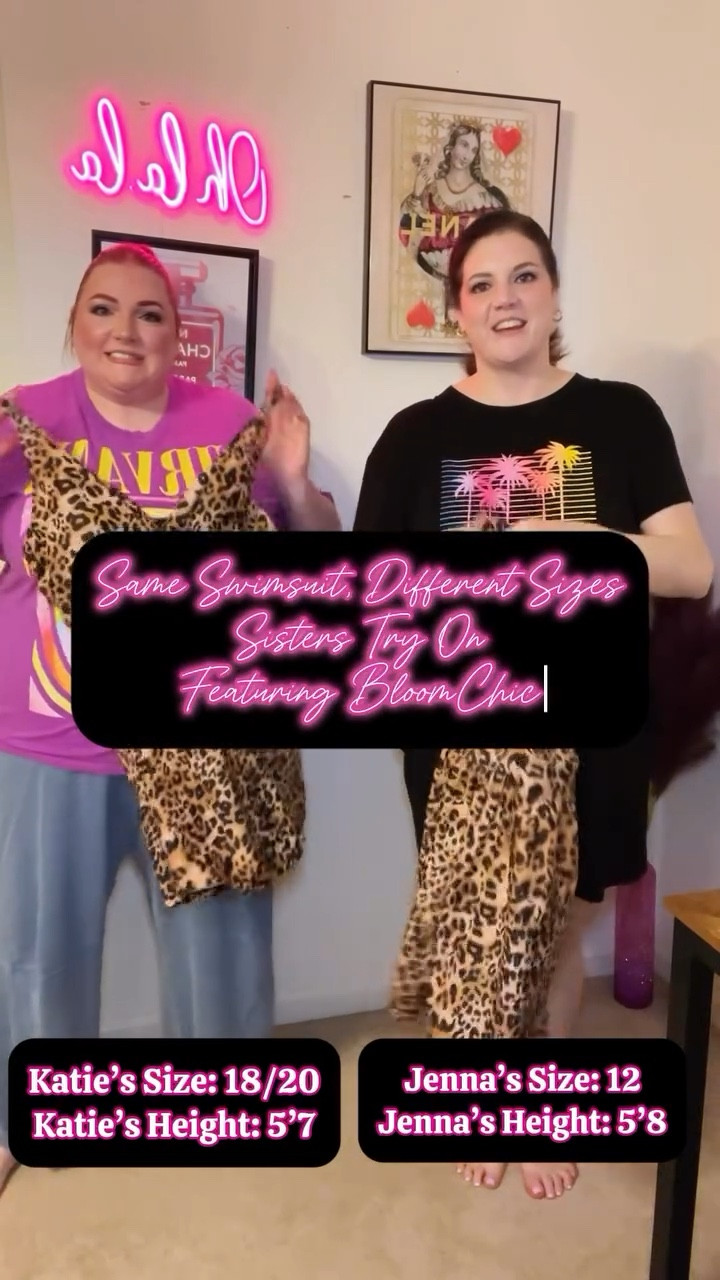 Leopard print + confidence = unstoppable 🐆

Same Swimsuit, Different Sizes:
Sisters Try On from @bloomchic 🌞🌊

Embrace your wild side with us & wear a leopard print swimsuit! 💁🏻‍♀️ Leopard print is always on trend & BloomChic has really hit the mark with this one piece! 👏🏻 It’s super fun but gives you great bust coverage & great coverage/length of the shorts! Comes with tummy control and adjustable straps! 

BloomChic offers sizes 10-30 & has so many different swimsuit styles & color/print options! So head to the links in our bios to start your swimsuit shopping & more at BloomChic! 🛒

Use our codes: KATIEWALLACE15 or JWALL0217 to save 15% off! 💰 

#bloomchic #bloomchicfashion #bloomchicpartner #bloomchichaul #bloomchictryon #bloomchicswimwear #samelookdifferentsize #sameoutfitdifferentsize #sameswimsuitdifferentsizes 
#LTKPlusSize #LTKSwim #LTKMidsize

#LTKSwim #LTKMidsize #LTKPlusSize