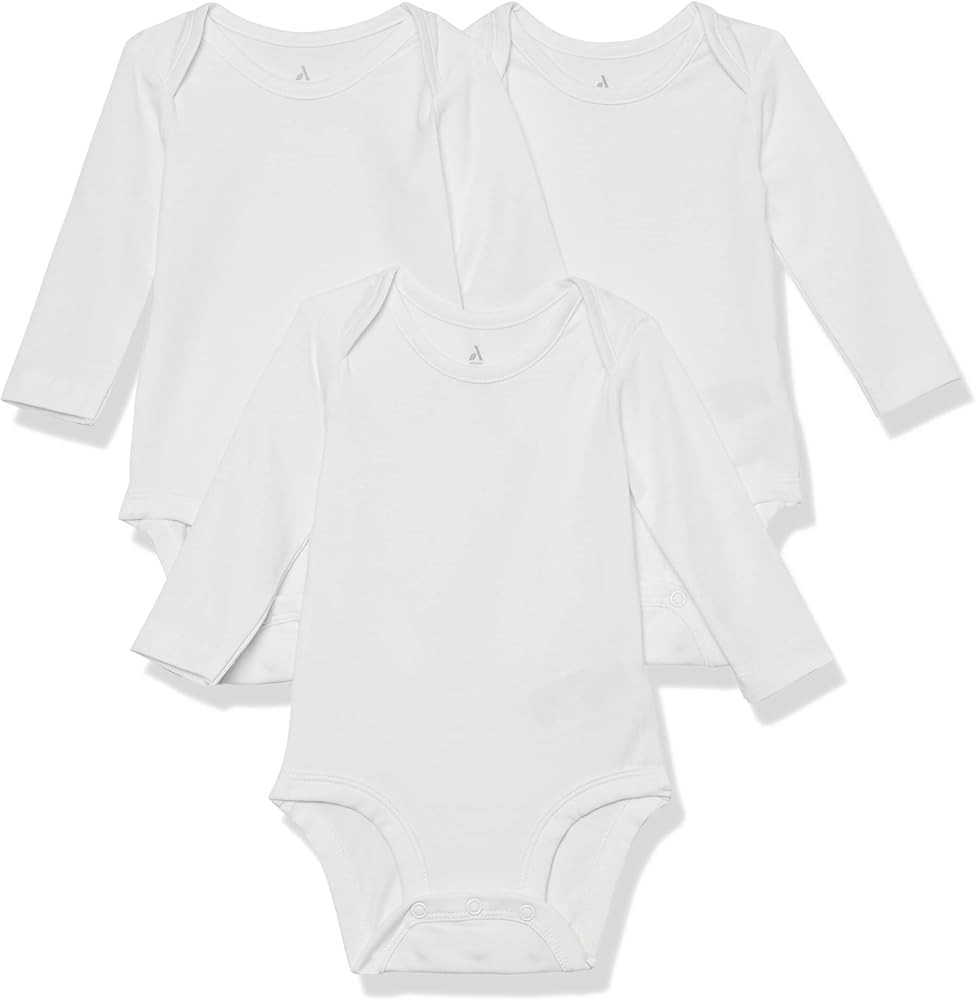 Amazon Essentials Unisex Babies' Cotton Stretch Jersey Long Sleeve Bodysuit (Previously Amazon Aw... | Amazon (US)