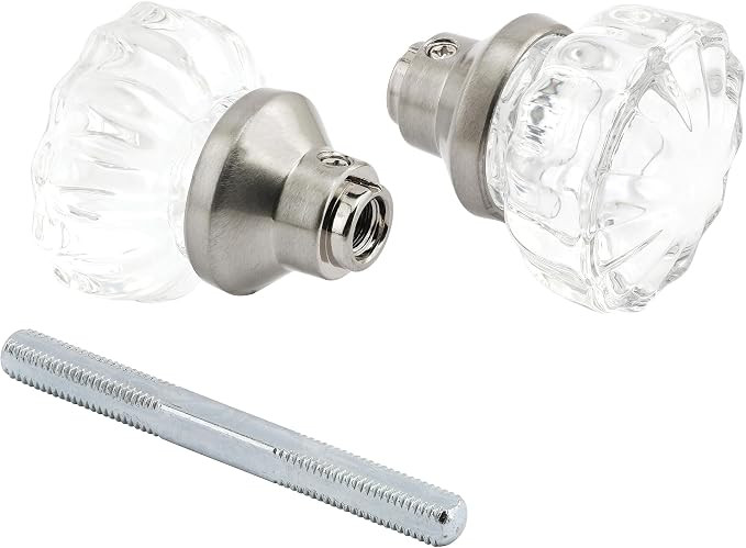 Prime-Line E 28315 Mortise Style Fluted Glass Door Knobs - Perfect for Replacing Broken Antique L... | Amazon (US)