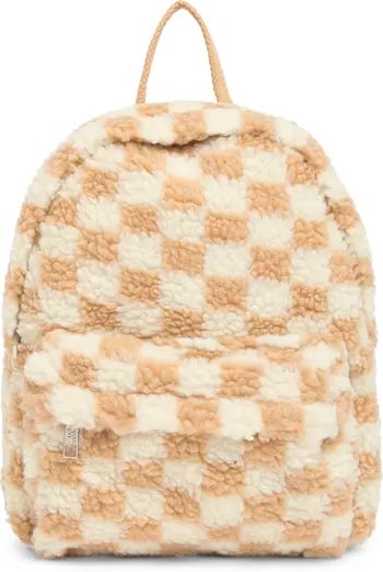 Madden Girl Faux Shearling Checkerboard Mini Backpack | Nordstromrack | Nordstrom Rack