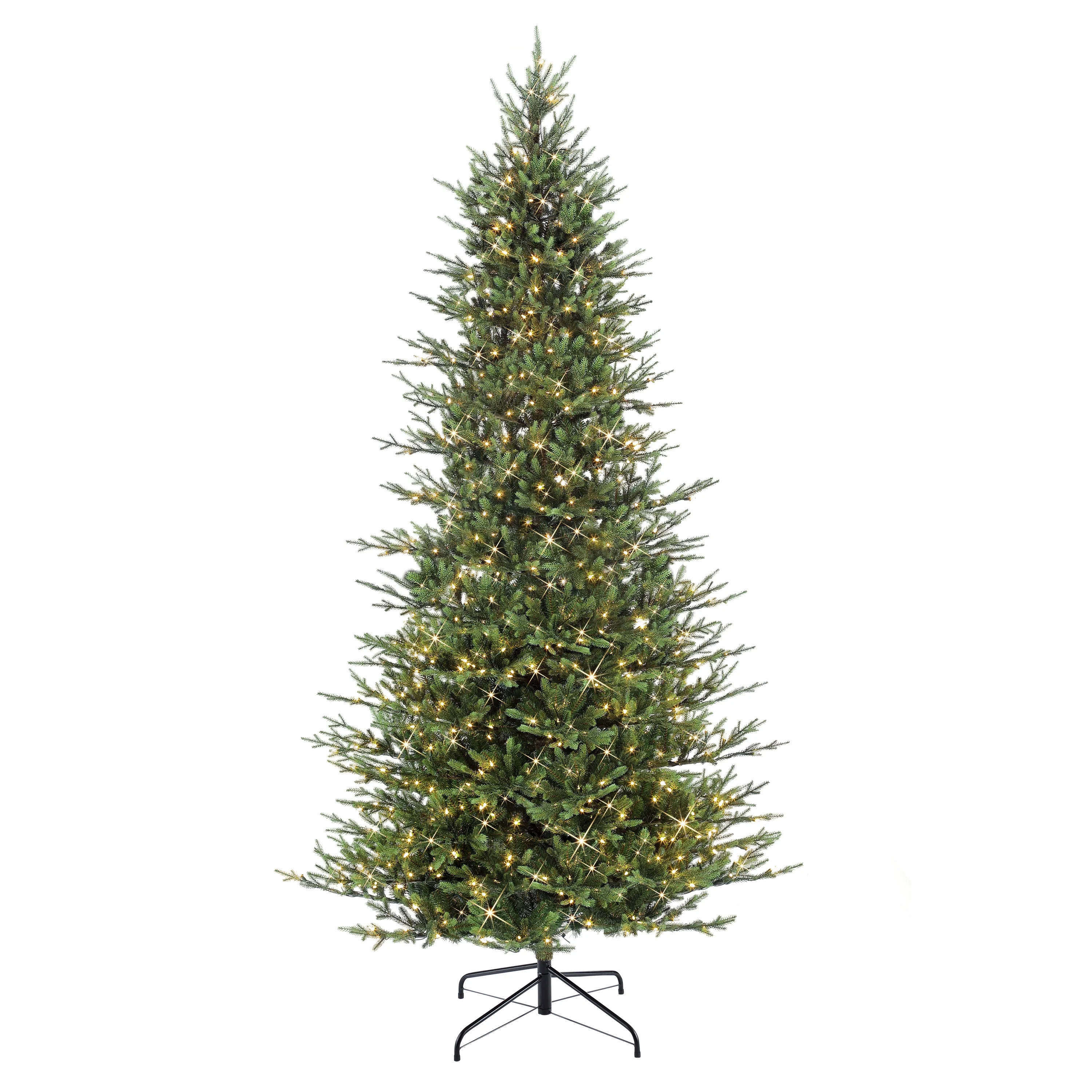 Puleo International 9 ft. Pre-Lit Slim Balsam Fir Artificial Christmas tree with 800 UL-Listed Cl... | Walmart (US)