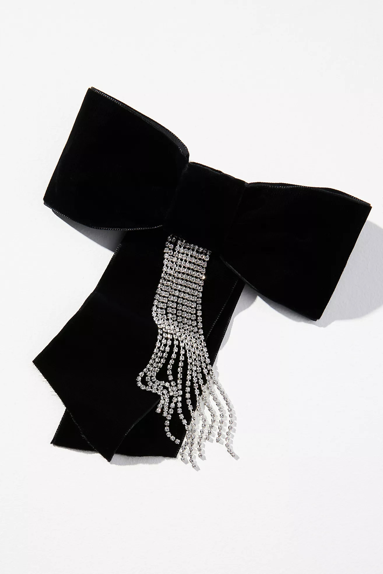 Leontine Vintage Velvet Chain Bow Clip | Anthropologie (US)