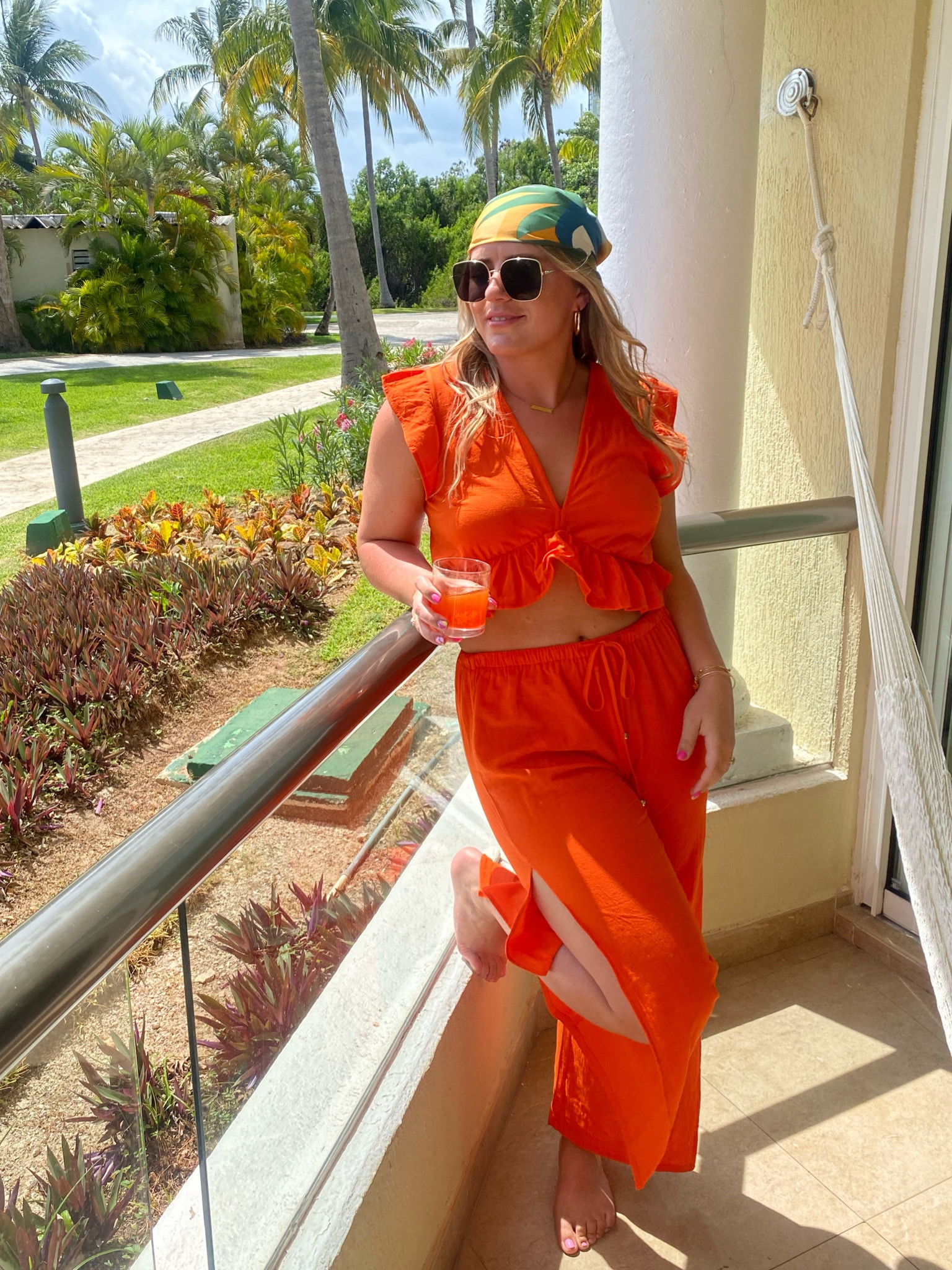 Another fun vacation piece - or to your next girls brunch! You guys will love this set + these accessories I paired with.

#LTKunder50 #LTKtravel #LTKSeasonal