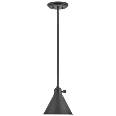 Hinkley Arti Small 1 Light Black Pendant - #676P1 | Lamps Plus | Lamps Plus