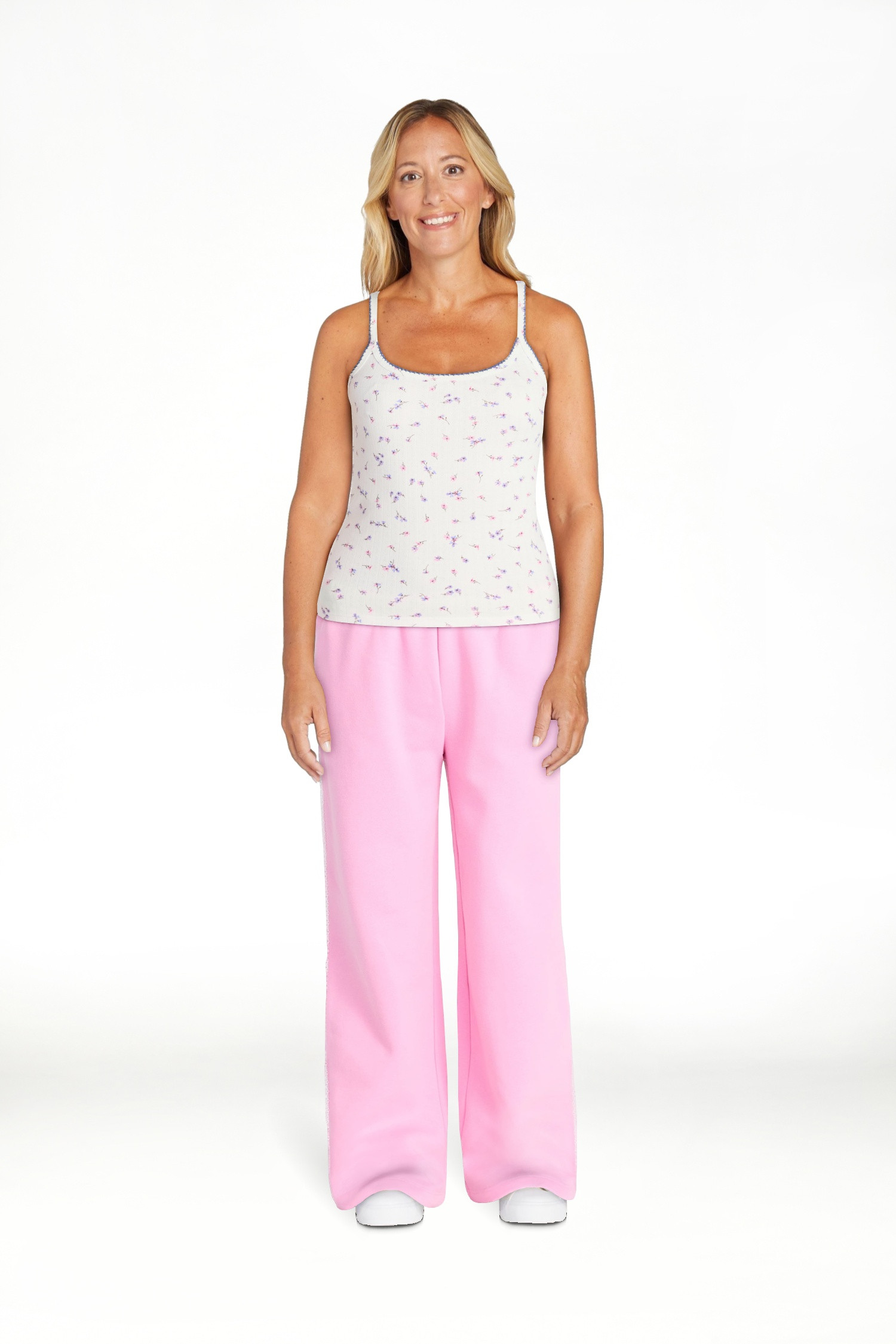No Boundaries Pointelle Tank Top, Women's XXS-XXL | Walmart (US)