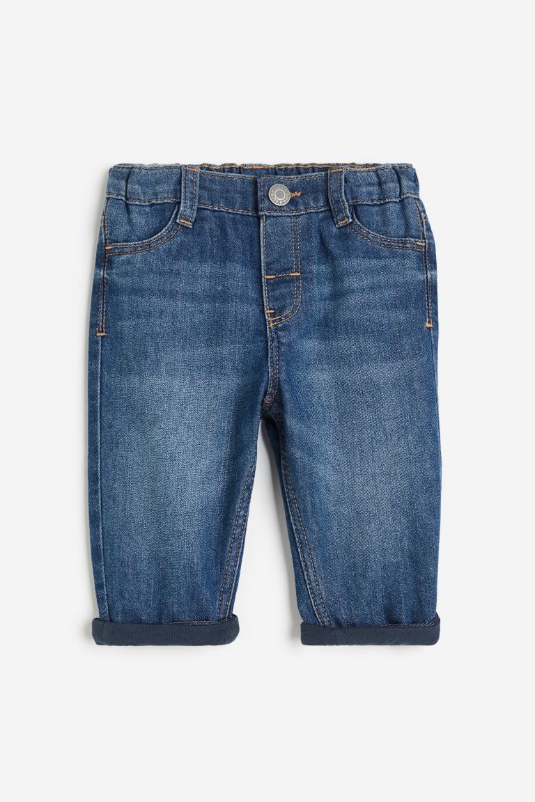 Lined Jeans - Dark denim blue - Kids | H&M US | H&M (US + CA)