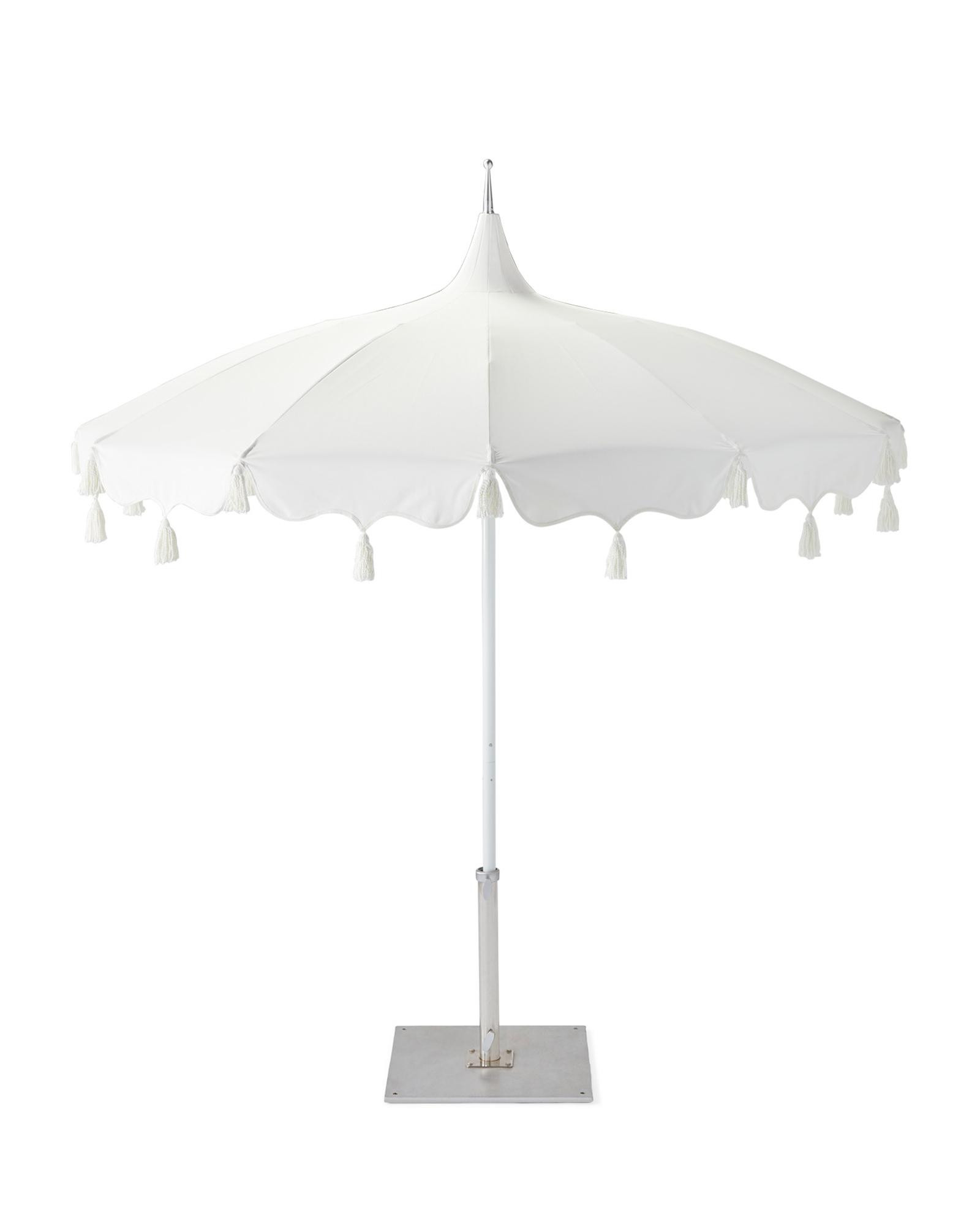 Alicante Tassel Umbrella | Serena and Lily