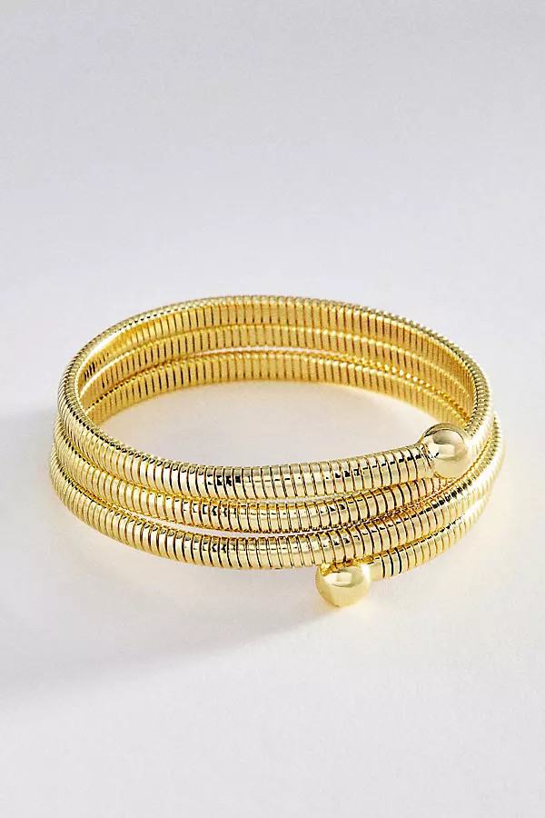 Keira Ribbed Wrap Bracelet | Anthropologie (US)