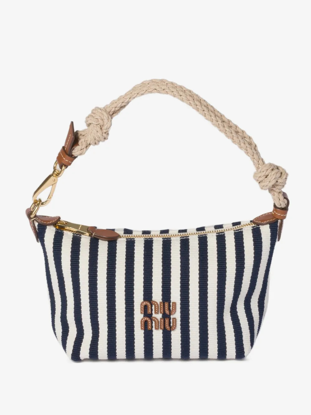 cotton and leather pouch | Farfetch Global