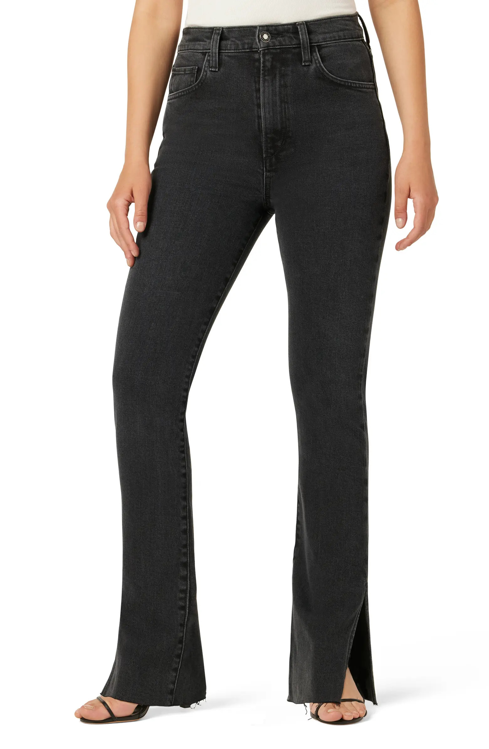 The Valentina Super High Waist Split Hem Jeans | Nordstrom