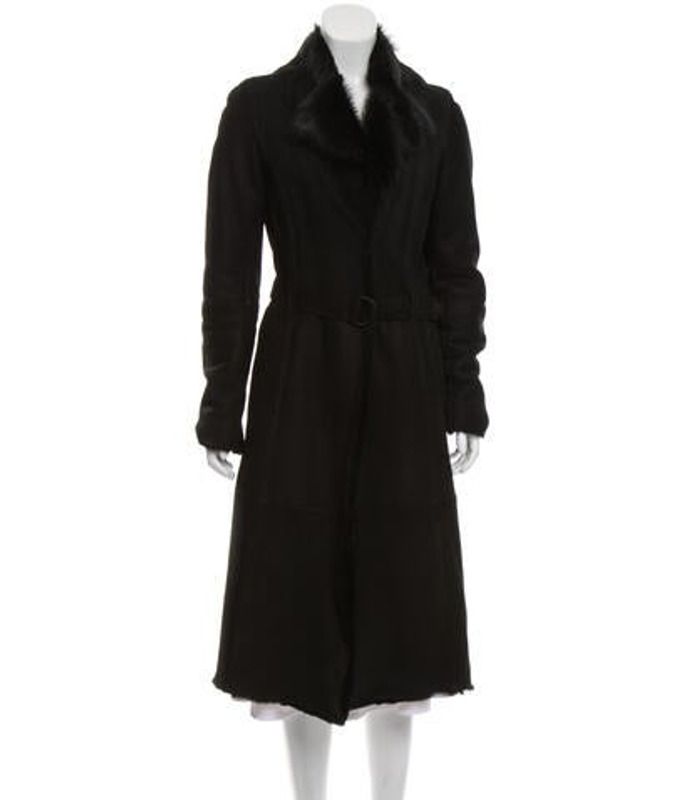 Joseph Long Shearling coat Black Joseph Long Shearling coat | The RealReal