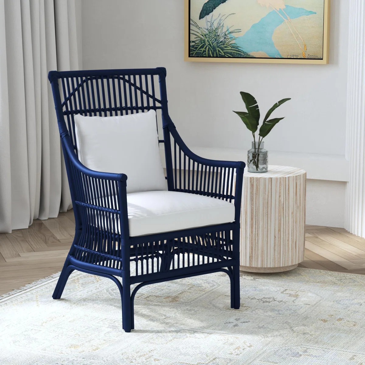 Jamestown Slat Back Rattan Armchair | Wayfair North America