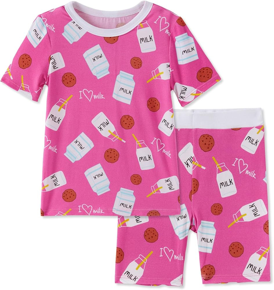 PATPAT Bamboo Viscose Pajama Sets for Toddler Boy & Girl Baby Kids, Soft Cool Short Summer Snug f... | Amazon (US)