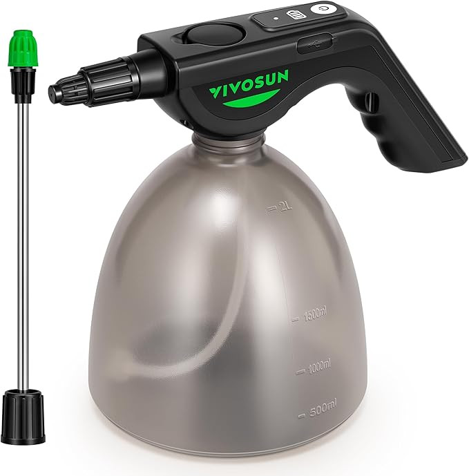 VIVOSUN Battery Powered Sprayer 0.5Gallon, Electric Spray Bottle USB Rechargeable, Automatic Wate... | Amazon (US)