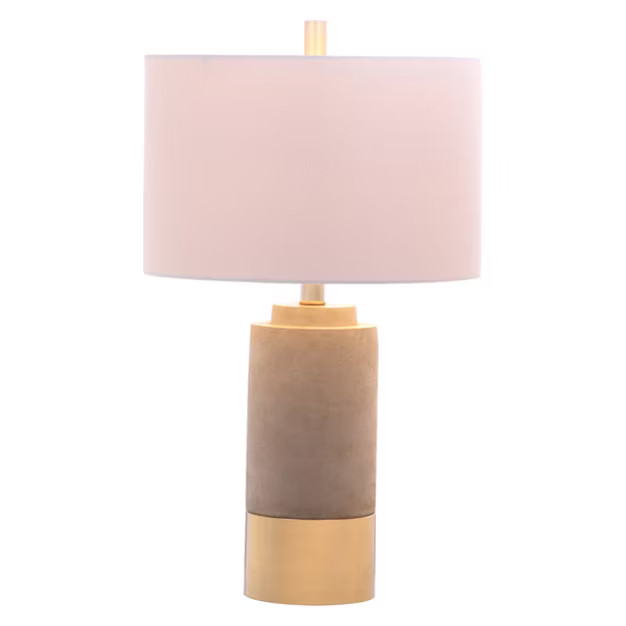 (Set of 2) 24" Bron Table Lamp Gray (Includes CFL Light Bulb) - Safavieh | Target