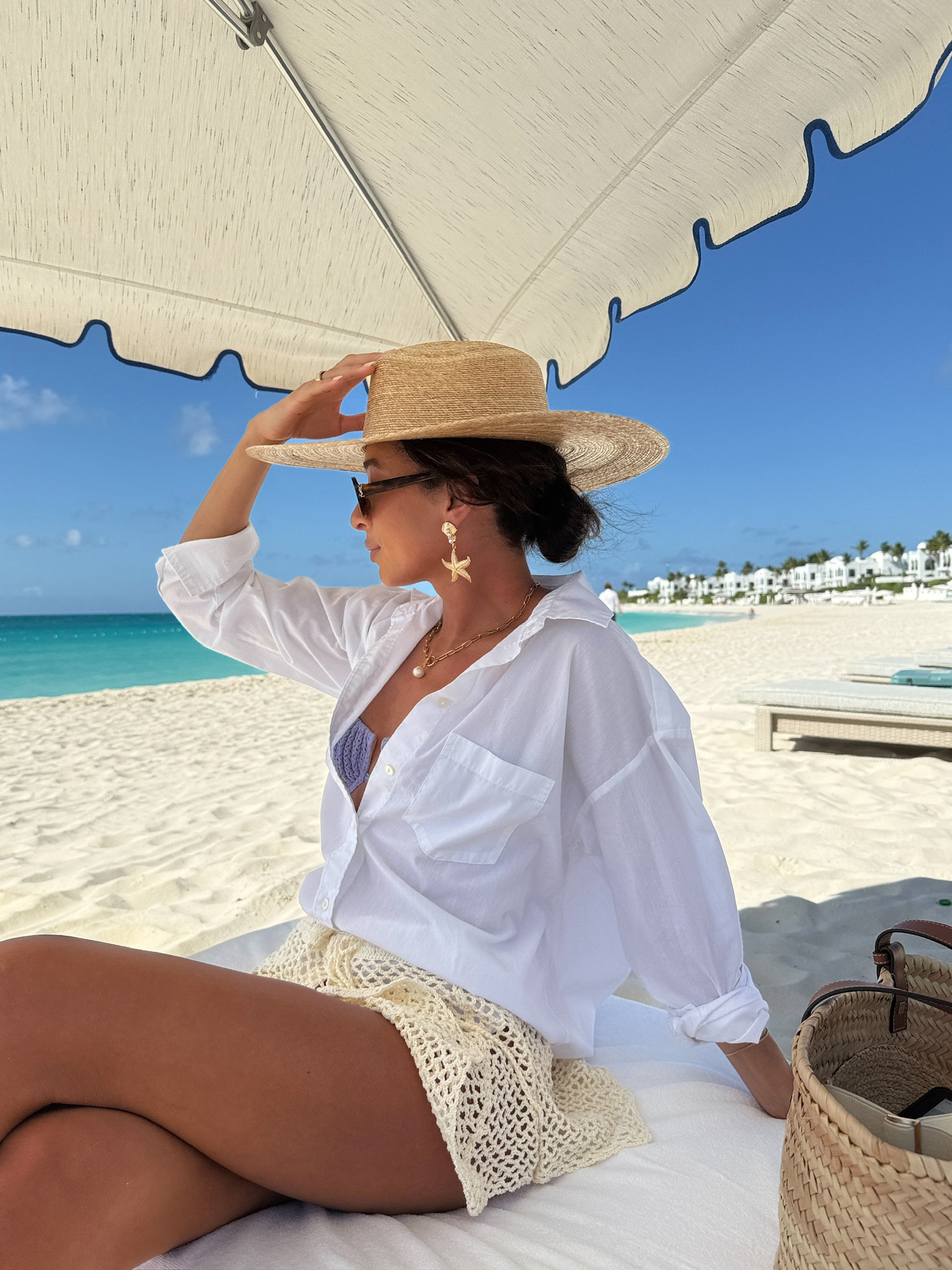 Vacation outfit ☀️ Wearing size XS swim top, S swim bottom, S button down and XS skirt 


Beach outfit 
Pool outfit 
Resortwear

#LTKFindsUnder100 #LTKStyleTip #LTKSwim