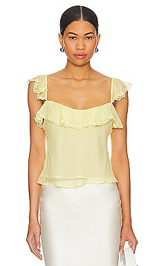 Tularosa Taylor Top in Soft Yellow from Revolve.com | Revolve Clothing (Global)