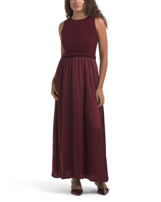 Sleeveless Twofer Maxi Dress | TJ Maxx