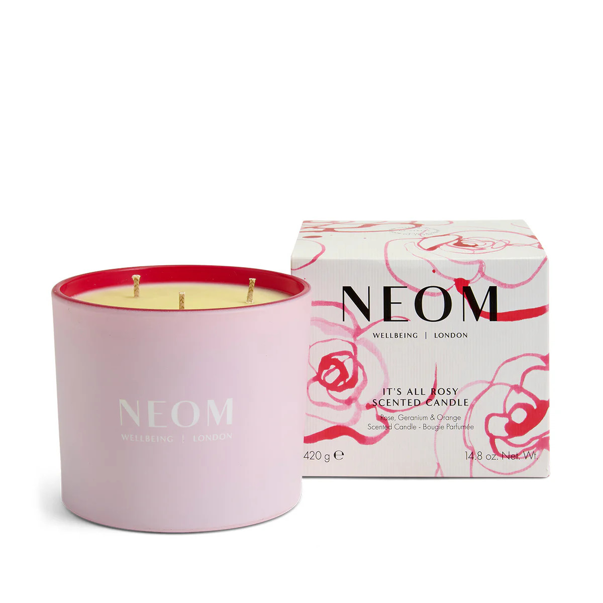 It’s All Rosy Scented Candle (3 Wick) | NEOM Organics