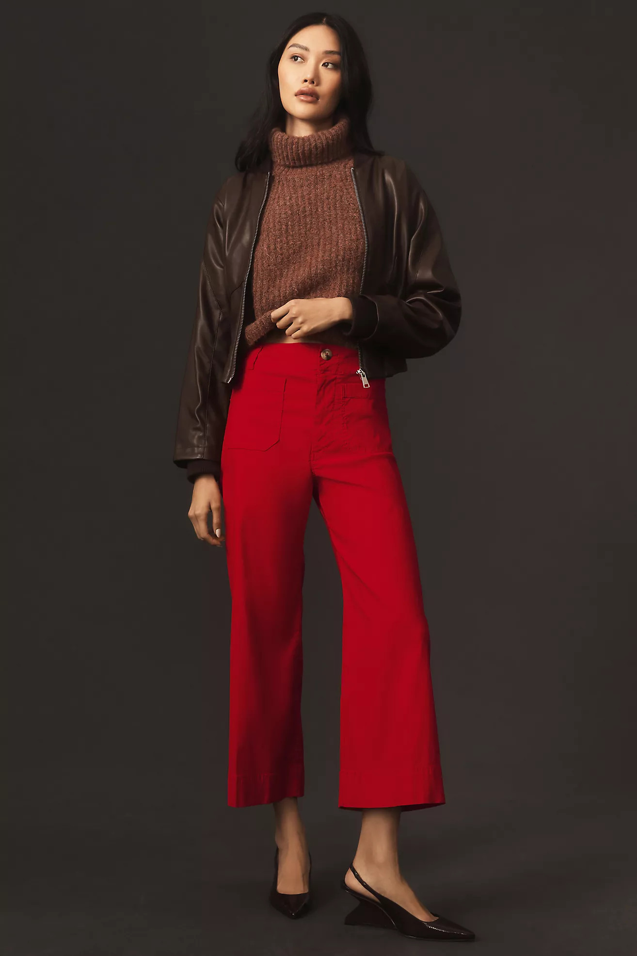 The Colette Cropped Wide-Leg Pants by Maeve | Anthropologie (US)