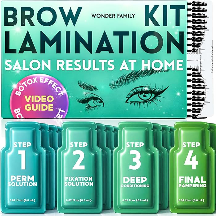 Brow Lamination Kit – 5-Step Easy At Home Eyebrow Shaping & Lifting System with Brushes for Eye... | Amazon (US)