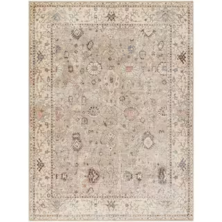 Surya Becki Owens x Surya Davina Khaki Oriental 7 ft. x 9 ft. Indoor Area Rug BOCC2302-679 - The ... | The Home Depot