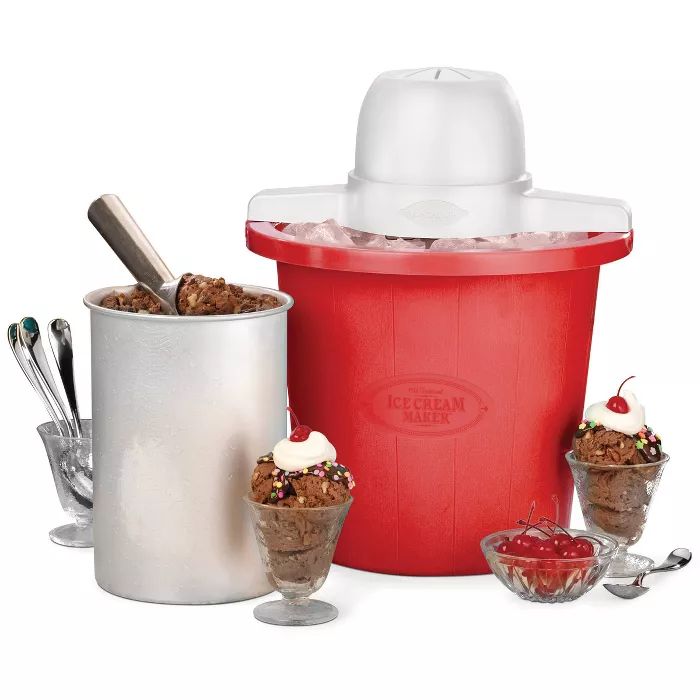 Nostalgia 4qt Electric Ice Cream Maker - ICMP4RD | Target