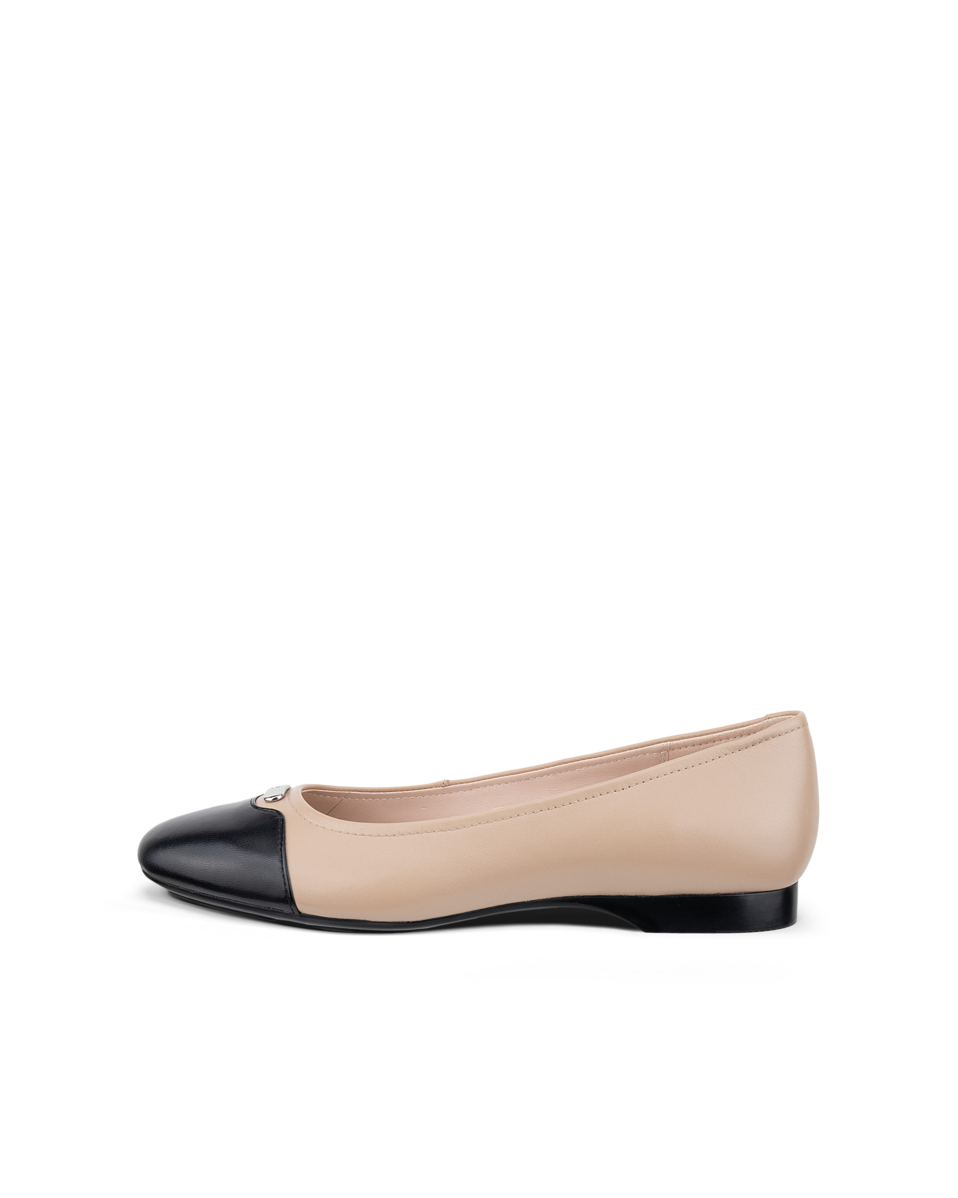 Women's ECCO® ELEVATE 15 Leather Ballerina | Beige | ECCO (US)