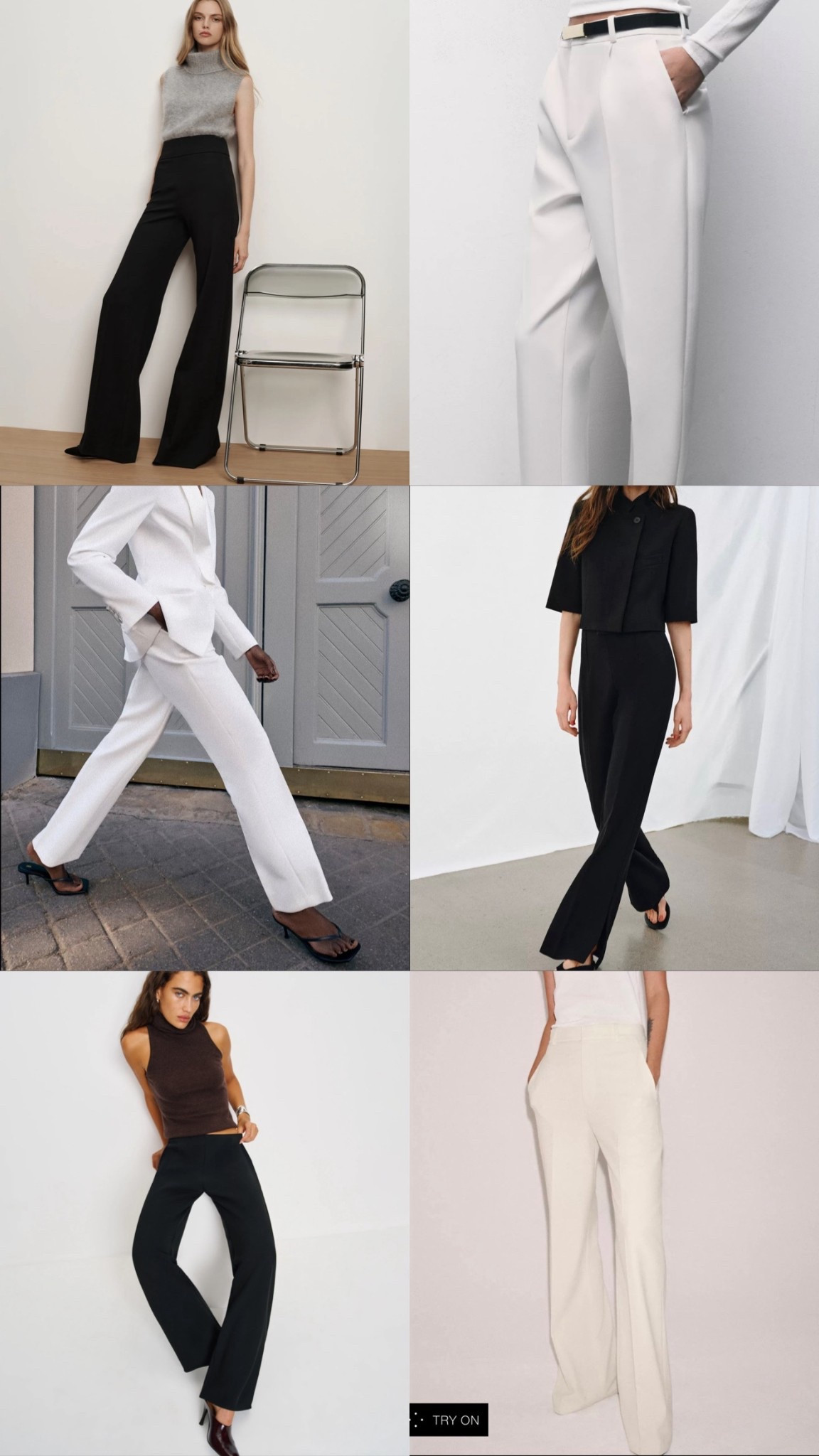 White & Black Pants 

#LTKootd #LTKWorkwear #LTKgrwm