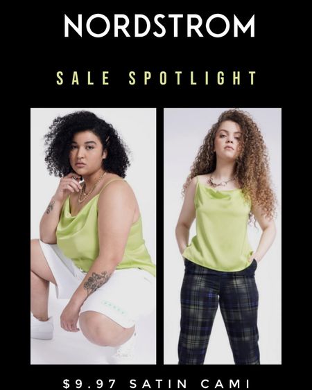 I’m in a neon mood and for under $10 you can be too! Hurry and scoop up this gorgeous satin cami from Nordstrom for less than the cost of your lunch 💚

#LTKunder50 #LTKsalealert #LTKFestival