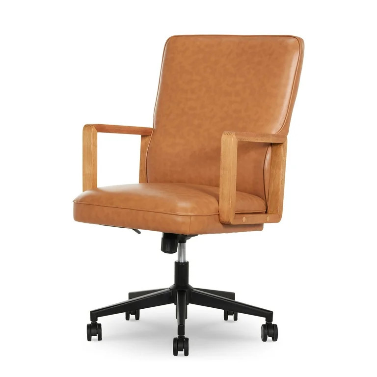 Better Homes & Gardens Ezra Office Chair, Chestnut | Walmart (US)