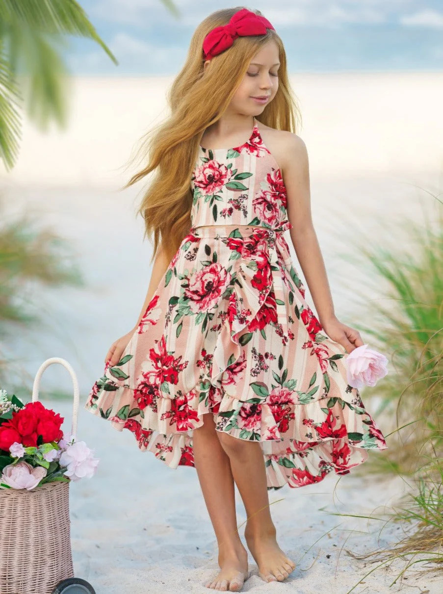 Ready, Set, Pose Wrap Skirt Set | Mia Belle Girls
