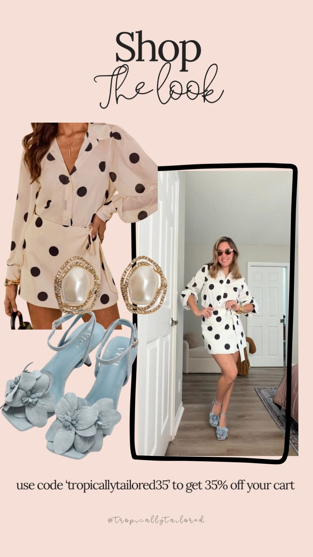 Instant dose of excited 🥂 


@vici just dropped the cutest spring dresses! Use my code TROPICALLYTAILORED35 to get 35% off your cart 