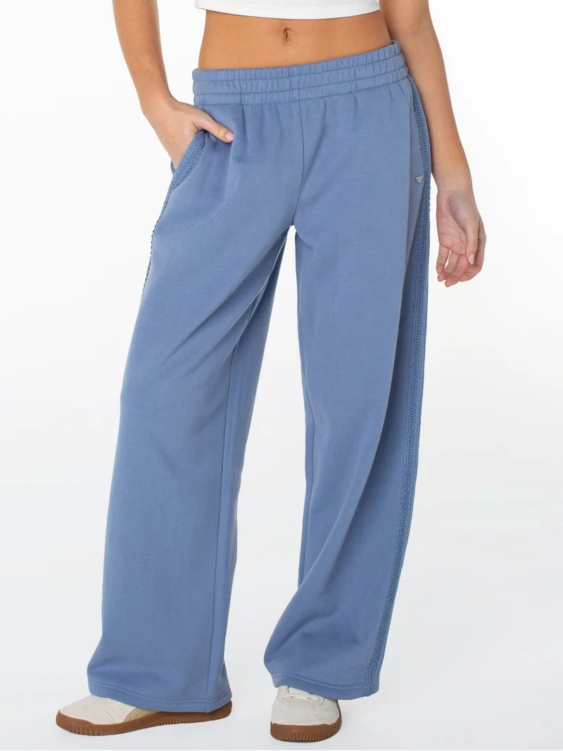 Celebrity Pink Women's and Women's Plus Fleece Wide Leg Sweatpant, Sizes XS-4X | Walmart (US)