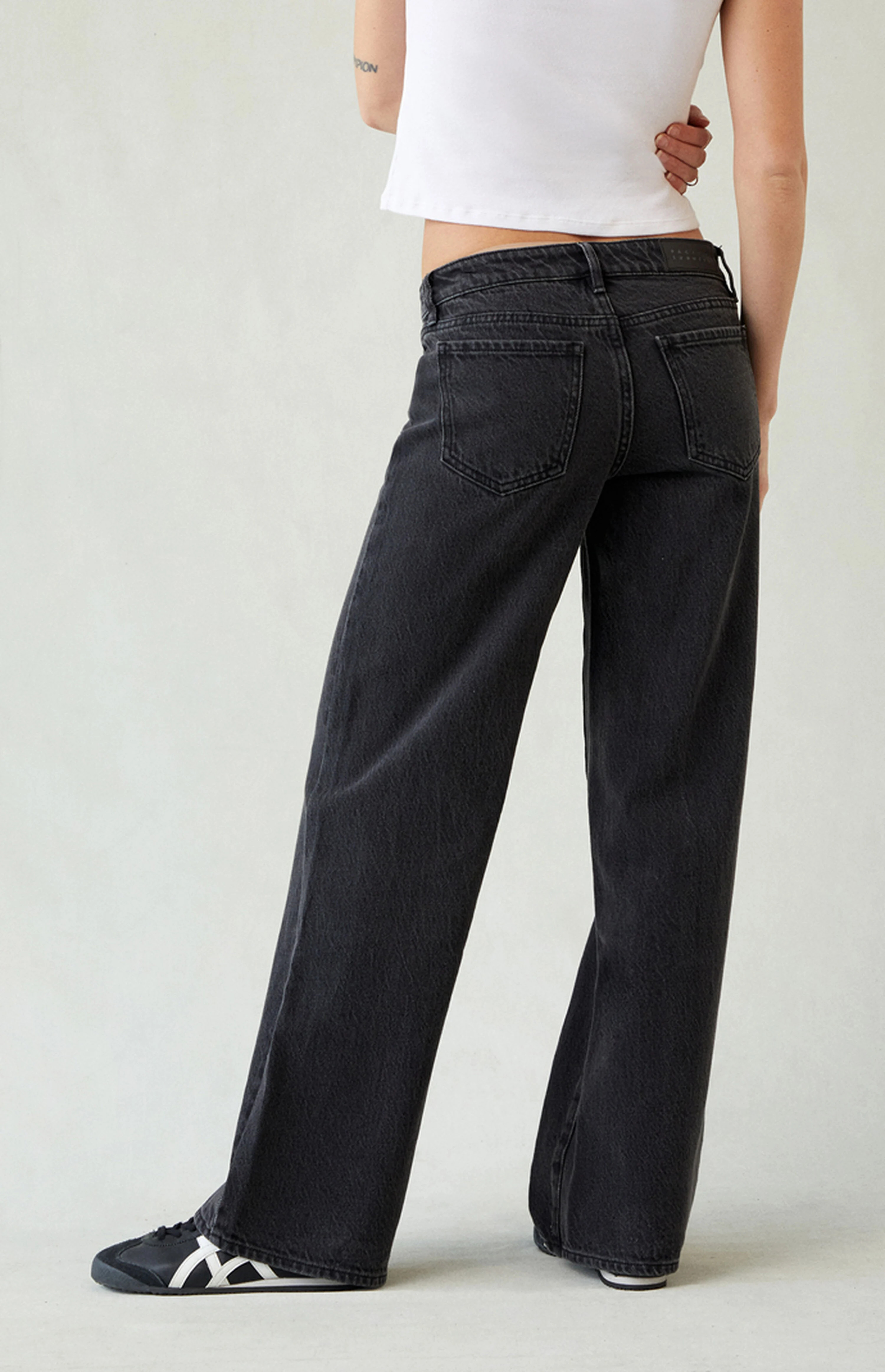 Pacsun Zoe Low Rise Girlfriend Jeans Black | PacSun